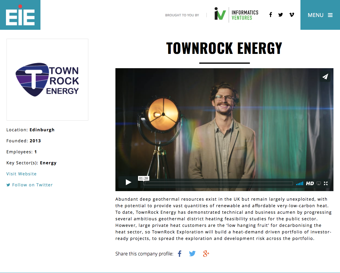 EIE pitch video TownRock Energy - Beyongolia Productions
